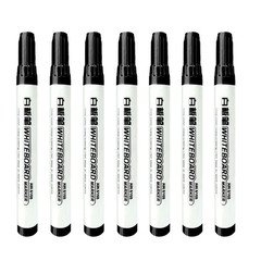 4/8Pcs Black Erasable Whiteboard Pen, Red Blue Easy to Wipe Large Head Pen, Larg