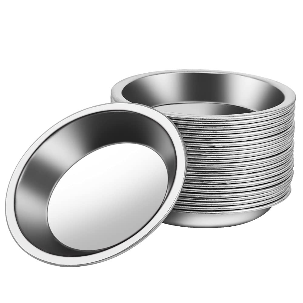 50 PCS Stainless Steel Painting Color Palette, 2.1 in Painting Trays Make-Up …
