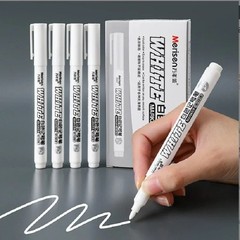 10x White Waterproof Permanent Paint Marker Pens for Metal Wood Fabric**