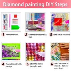 Butterfly Flower Diamond Art Kits for Adults,5D Diamond Painting Kits for Beginn