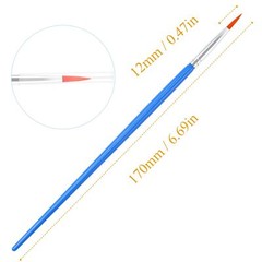 60 Pcs Fine Detail Paint Brushes Bulk for Nail Art Face Painting DIY Crafts