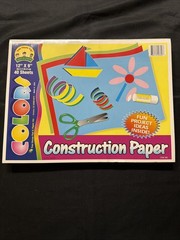 VINTAGE Construction Paper Pad 12″X9″- 40 Sheets As Pictured Very Rare🥰