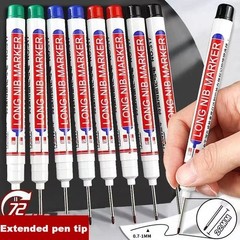 Long Head Deep Hole Marker Pens, 8PCS Long Nib Marker 20mm Quick Dry Waterproof