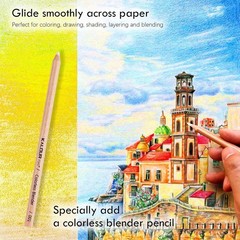 36-Piece Yellow Landscape Colored Pencil Set Compatible with Adult Coloring B…