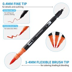 36 Colors Art Brush Markers for Adults Coloring Bullet Journaling Pens