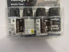 Vallejo Model Color Metallic Panel Set Aircraft Model Paint Kit 77.601
