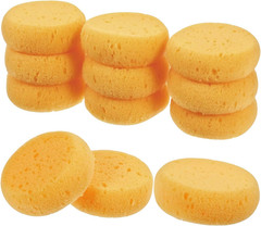 6 Pcs Pottery Sponges, 2.75 Inch Yellow round Sponges for Clay Art, Painting & C