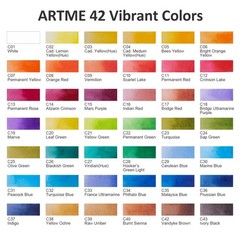 Watercolor Paint set – 42 Assorted Colors with 3 Brushes – Perfect Foldable W…