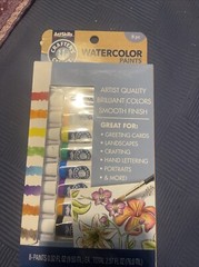 Artskills Crafters Closet Watercolor Paints 8- 0.32fl oz Tubes New In Pkg
