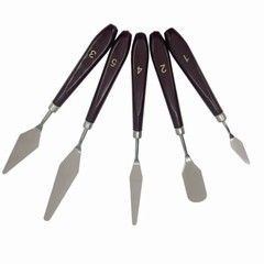 5pcs/set Oil Painting Knife Utility Knife Painter’s Knife Stainless Steel Gouach