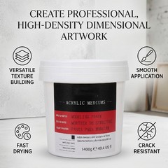 1400g Acrylic Modeling Paste Fast Drying For Texture Art Premium