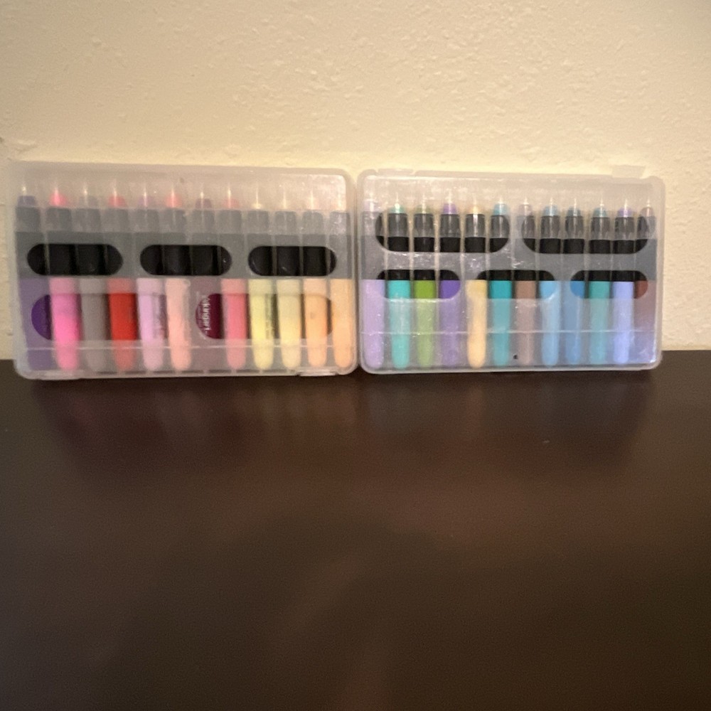 KINGART Mixed Media Gel Stick Set, Multicolor Assorted w/ Storage Cases
