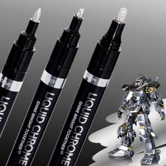 3PK Liquid Chrome Markers Permanent Mirror Pens for Metal Plastic DIY Painting