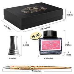 Calligraphy Set For Beginners, 3 Calligraphy Pens, 4 Ink Bottle, Calligraphy Kit