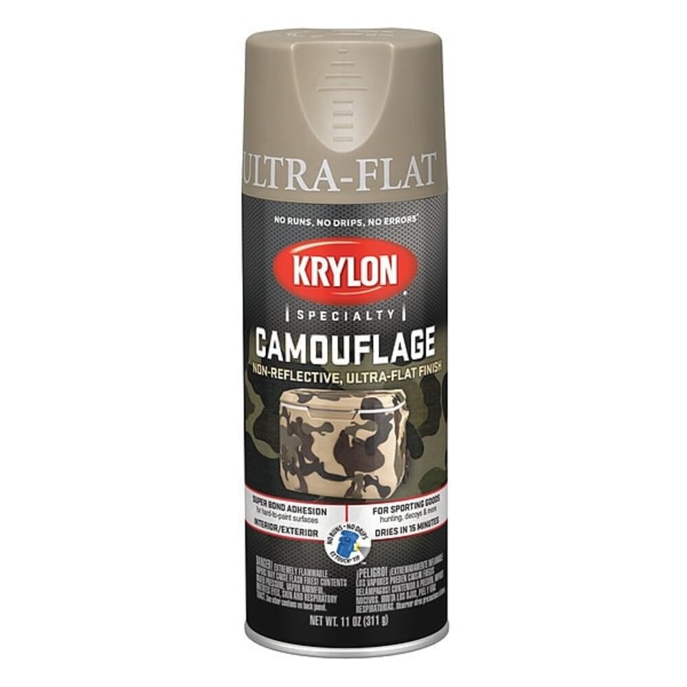 Krylon K04291000 Camouflage Spray 11 Fl Oz (Pack of 1), Khaki