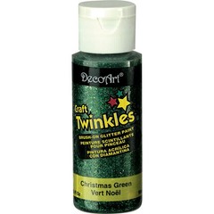 Craft Twinkles Glitter Paint 2oz Christmas Green