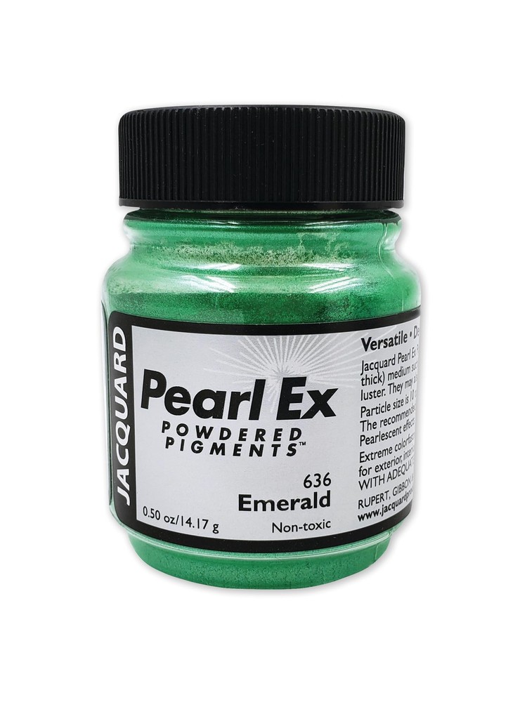 Jacquard Pearl Ex Pigment Powder 0 5 oz Emerald Loose Mica Powder Epoxy Resin