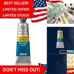 Vibrant Phthalo Blue Acrylic Color 60ml Tube – Ideal for Interior/Exterior Use