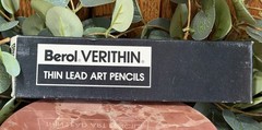 VTG Berol Verithin Art Pencils Dozen for Blue Prints Canary Yellow Indigo Blue++