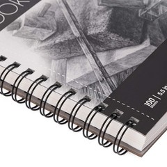 Amazon Basics Sketch Pad for Artists, 67 lb. / 100 gsm, 100 5.5×8.5, White