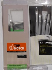 Artsmith & Top Notch Paint Brush Lot 9 New Brushes & Foam Brushes Set