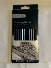Tallon Work Of Art Graded Sketching Pencils x 12 Grades 6B-6H