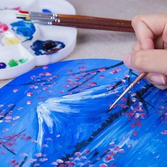 Ergonomic 7-Piece Round Detail Brush Set for Artists – Perfect for Fine Work