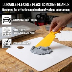 Plastic 141/2″ X 10″ Body Filler Mixing Board/pallete pack Of 2 Also Useful As