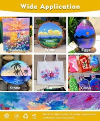Acrylic Painting Kit Paint Supplies Set With 24 Colors 30 Brushes 5 Canvases 1 P