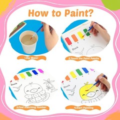 Enchanted Animal Watercolor Coloring Book – Mess-Free Fun for Kids Ages 3-8