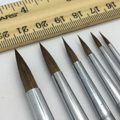 XDT#9538 Round Tip liner Artist Paint Art Brush 6pc Nail Oil Acrylic Watercolor