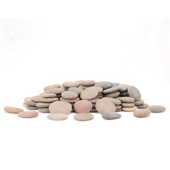 232-240 PCS Craft Rocks, 1.3″-2.2″ round Grey Rocks, 18 Pounds