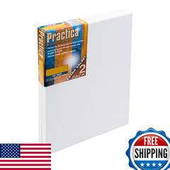 Practica Economy Stretched Cotton Canvas – Acid-Free Acrylic Premiumd Canvas For