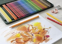 Faber Castell Polychromos Colored Pencil Set 60 Count Metal Tin Acid Free