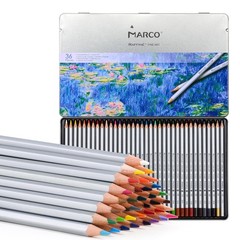 Oil-Based Colored Pencils, 36 Colors – Wooden Hexagonal Barrel, Iron . Ideal …