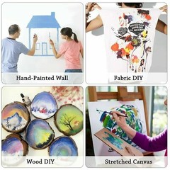 JACK RICHESON 18 Colours x 12ml DESIGNER ACRYLIC PAINT TUBES SET Artists Art