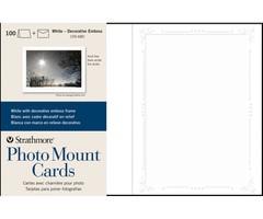 Strathmore Photomount Cards Deco White Pk/100