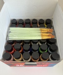 Fantastory Acrylic Paint Set 36 Colors Multicolor Artist Quality Non-Toxic NEW