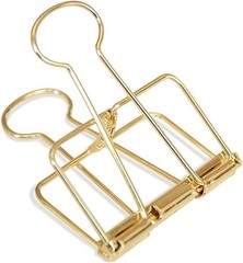 4Pcs Gold Hollow Out Long Tail Wire Binder Clips Paper Binder Clip Large Bind…