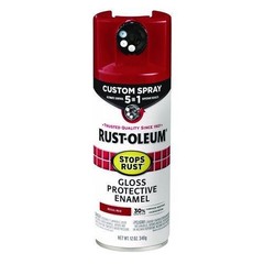 Rust-Oleum Stops Rust 5-in-1 Spray Paint, Gloss Regal Red, 12 oz Can, 2/Pack
