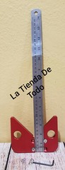 ALUMINUM ALLOY CENTER SQUARE SCRIBE MEASURER MEASURING TOOL READ