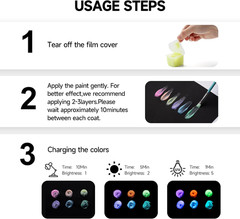 Glow in The Dark Jelly Gouache Paint Set, 6 Colors 23ml, Jelly Cup Design, Trave