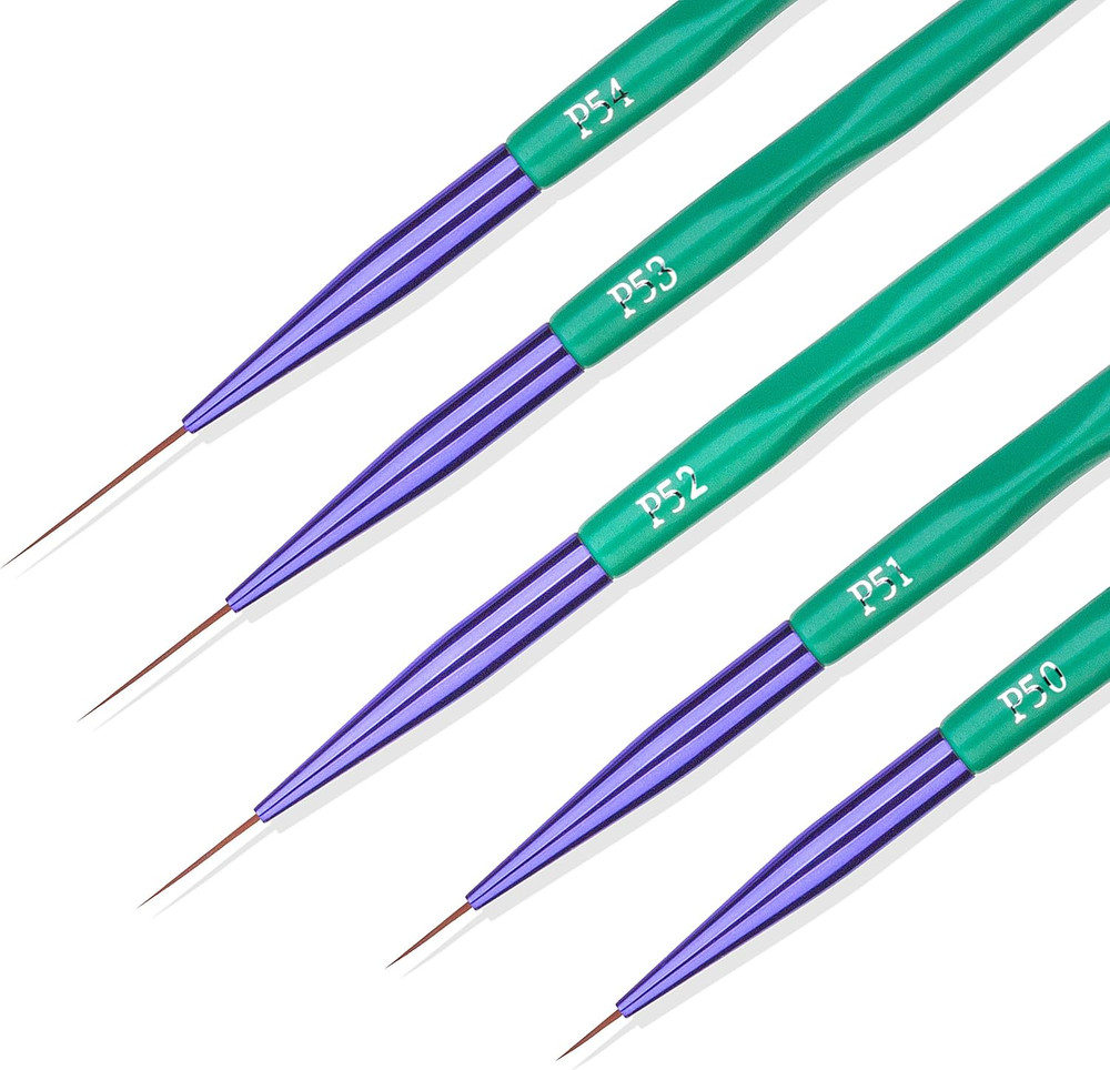 Detail Paint Brushes 5-Pcs Ultra Fine Tip Thin Brush Set for Art & Miniatures