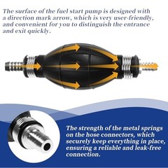 Fuel Pump Fuel Line Hand Primer Bulb 12mm 1/2‘’ inch Rubber fit for