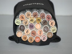 Ohuhu 25 Skin Colors Brush & Broad Dual Tips Art Marker Set