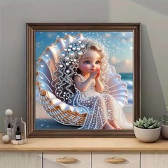 5D Diamond Painting Kits for Adults,Special Shape Diamond Art Kits for Shell Gir