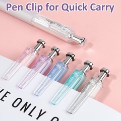 Retractable 6 Pack Gel Pens with Smooth Ink Flow & Soft Grip for Everyday Use