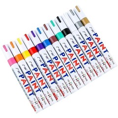 6Pcs Waterproof Permanent Paint Marker Pen For Car Tyre Tire Tread Rubber Metal
