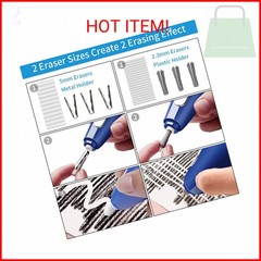 Electric Eraser, 140 Eraser Refills, Electric Pencil Eraser Rechargeable for Art