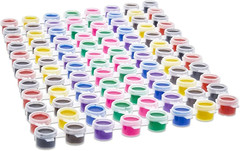 Acrylic Paint Pots for Kids 96 Pack 8 Colors Fast-Drying Craft Art Supplies